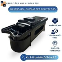 Giường Gội Đầu, Giường Spa 2in1 - Khung Sắt Cao Cấp, Màu Tùy Chọn, Dưỡng Sinh Thư Giãn