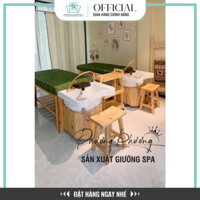 Giường Gội Đầu Massage Bệ Gỗ, Kiểu Dáng Bồn Tai Thỏ Cao Cấp, Chất Liệu Chắc Chắn, Độ Đàn Hồi Tốt
