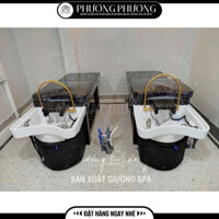 Giường Gội Đầu Tai Thỏ 2IN1, Bồn Sứ Cao Cấp, Nệm Êm Ái, Chất Lượng Tiêu Chuẩn