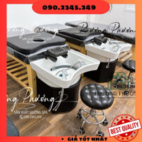Giường gội dưỡng sinh 2in1, Giường gội đầu dưỡng sinh, Giường gội đầu, Giường gội chân gỗ spa