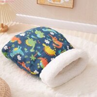 Giường Hang Mèo FUSIONFLASH, Túi Ngủ Mèo Loại Bỏ Túi Hoạt Hình, Giường Tổ Mèo Dày Sang Trọng Dễ Thương Trong Nhà