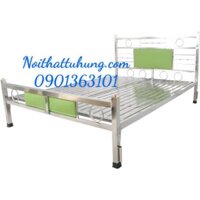 Giường inox 1m2 x 2m giá rẻ Tphcm, giường inox trụ vuông 1m2, giường inox 1m2 trụ vuông