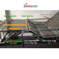 Giường inox 2 tay quay 4 khúc
