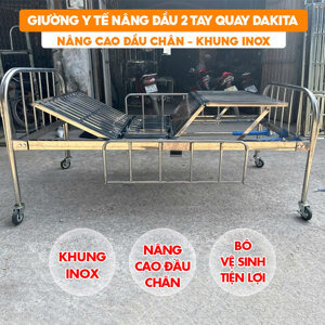Giường Inox Đa năng 2 tay quay