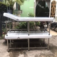Giường inox nâng đầu