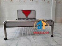 Giường inox tròn cao cấp 1m2