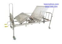 Giường inox y tế 2 tay quay