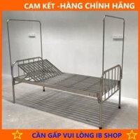 Giường inox y tế ( Inox 201 không gỉ) hàng dát hộp sáng bóng, ko bắt nam châm.