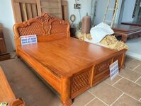 Giường Luis Hồng Trĩ 2mx2m2 (gỗ hương đá)
