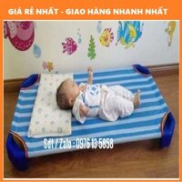 Giường lưới cho bé nằm thoáng mát giá tốt