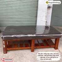 Giường Massage Body Spa Chân Gỗ 6 Chân