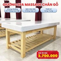 Giường Massage Chân Gỗ Dành Cho Spa Cao Cấp