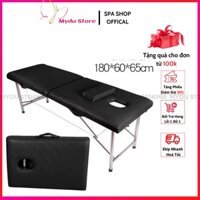 Giường Massage Di Động Dạng Vali Gấp Gọn Chân Inox Dùng Spa Hoặc Phun Xăm Xoa Bóp Ấn Huyệt Giá Rẻ