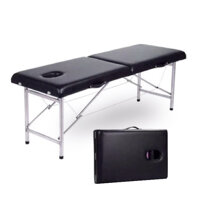 Giường massage gấp vali chân inox