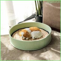 Giường mùa hè RAN có Chiếu điều hoà cho chó Mèo Giường tròn có thể giặt được có Nệm ống hút