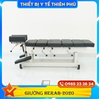 Giường nắn chỉnh cột sống chỉnh cơ 7 khúc 5 cần gạt HERAB-2020,giương vật lý trị liệu Herab