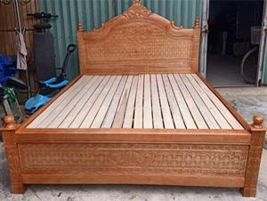 Giường nan gỗ sồi trắng Oak Ranges - 1m6x2m