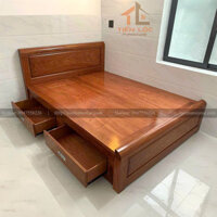Giường ngăn kéo gỗ Hương Đá