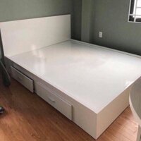 Giường ngăn kéo gỗ MDF cốt xanh phun sơn m6-m8