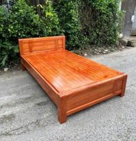Giường ngủ 1m20 gỗ xoan đào lá LN-2692