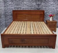 Giường ngủ 1m6 gỗ xoan đào lá LN-1439