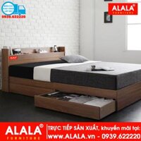 Giường ngủ ALALA11 gỗ HMR chống nước - www.ALALA.VN - 0939.622220 - 1m2 x 2m