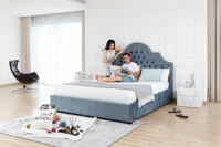 Giường ngủ bọc vải mã A83