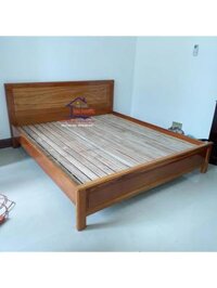 Giường ngủ căm xe 1m8 kiểu Đức GNCX18D