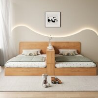 Giường Ngủ Cho 2 Bé MDF Cao Cấp Hiện Đại
