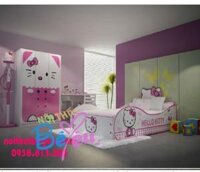 Giường Ngủ Cho Bé Gái Hello Kitty