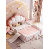 Giường Ngủ Cho Bé Gái ngủ Riêng Có Cầu Trượt Kích Thước Lớn