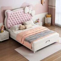 Giường Ngủ Cho Bé Hình Mèo Kitty Đệm Vải Xinh Xắn – SP14668