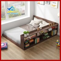 Giường ngủ cho bé liền kệ sách mẫu đẹp - giường ngủ đôi gnte08 - giường ngủ trẻ em bằng gỗ An Cường