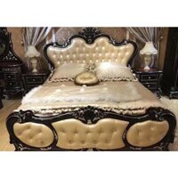 Giường Ngủ Cổ Điển Nâu Đỏ HHP-GN6603-18 Sang Trọng