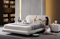 Giường ngủ da hạng sang mã 09