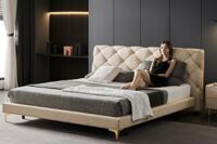 Giường ngủ da hạng sang mã 55