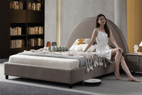 Giường ngủ da hạng sang mã 80