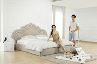 Giường ngủ da hạng sang mã DV10