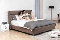 Giường ngủ da thật 1686A