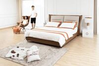 Giường ngủ da thật mã 127