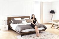 Giường ngủ da thật mã 130A