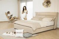 Giường ngủ da thật mã 1686