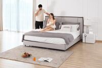 Giường ngủ da thật mã 1693C