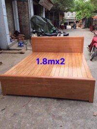 Giường ngủ dát phản gỗ xoan đào 1m8x2m