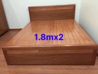 Giường ngủ dát phản gỗ xoan đào 1m8x2m