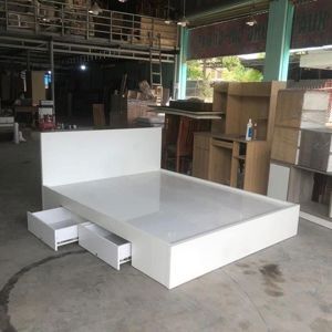 Giường ngủ đẹp hiện đại gỗ MFC An Cường lõi xanh chống ẩm LG-GN100