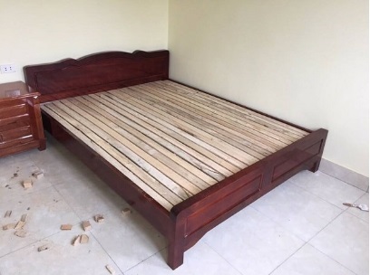 Giường ngủ đơn gỗ keo rộng 1m2 GTN12