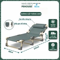 Giường Ngủ Gấp Gọn Nghỉ Trưa Văn Phòng Thư Giãn PH22115 Giường Xếp Đơn Thông Minh Hiện Đại - Hàng Chính Hãng - giường 23115