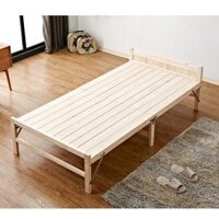 Giường ngủ , giường xếp gỗ thông gấp gọn 60cm,80cm,100cm,120cm,150cm - 60x195cm