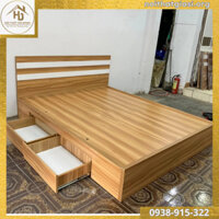 Giường ngủ gỗ cao cấp, có ngăn kéo, giường ngủ cho gia đình - 180x200cm